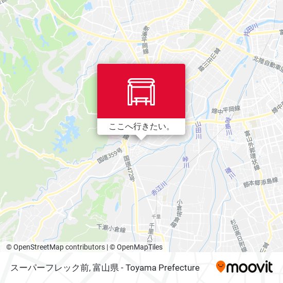 スーパーフレック前地図