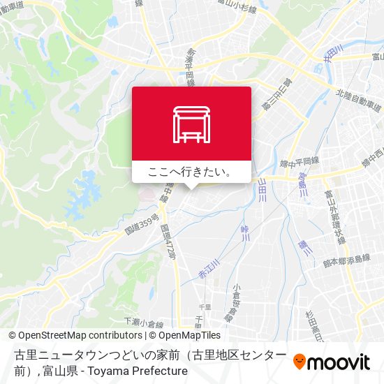 古里ニュータウンつどいの家前（古里地区センター前）地図