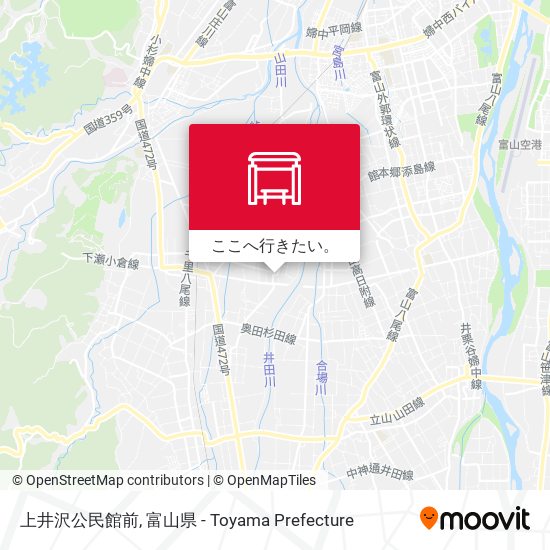 上井沢公民館前地図