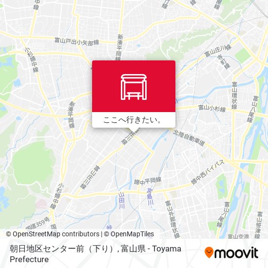 朝日地区センター前（下り）地図