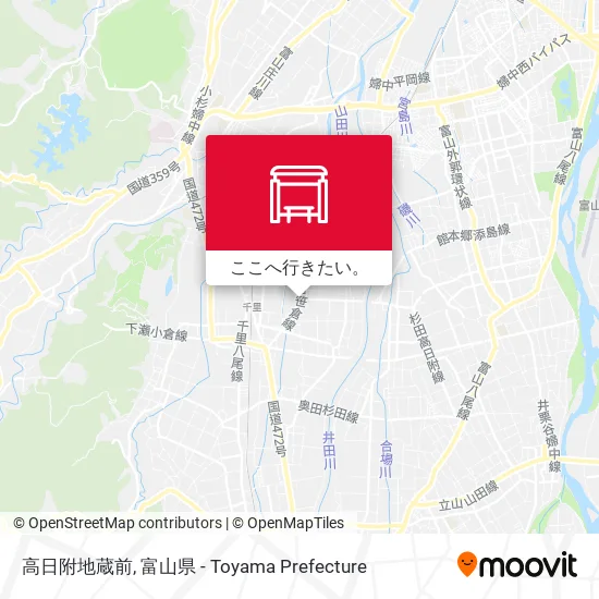 高日附地蔵前地図