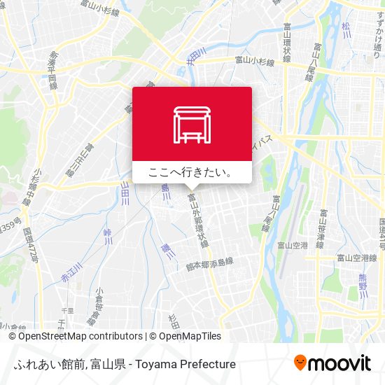 ふれあい館前地図