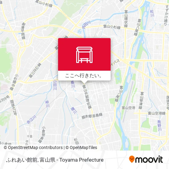 ふれあい館前地図