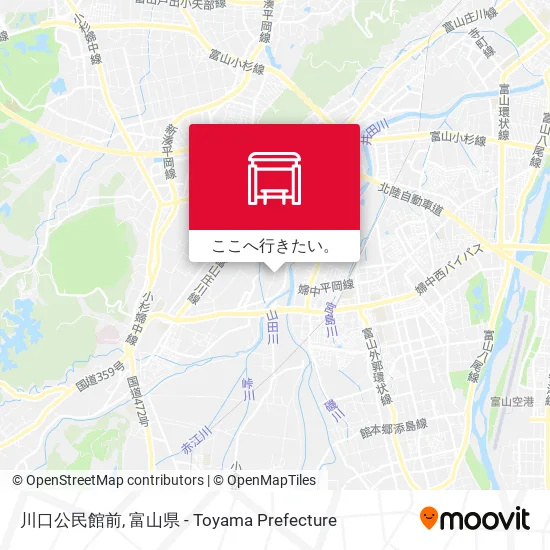 川口公民館前地図