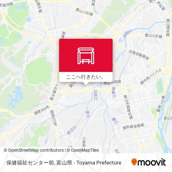 保健福祉センター前地図