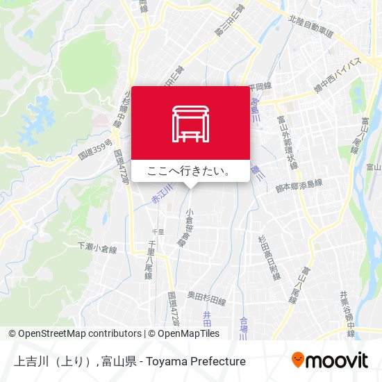 上吉川（上り）地図