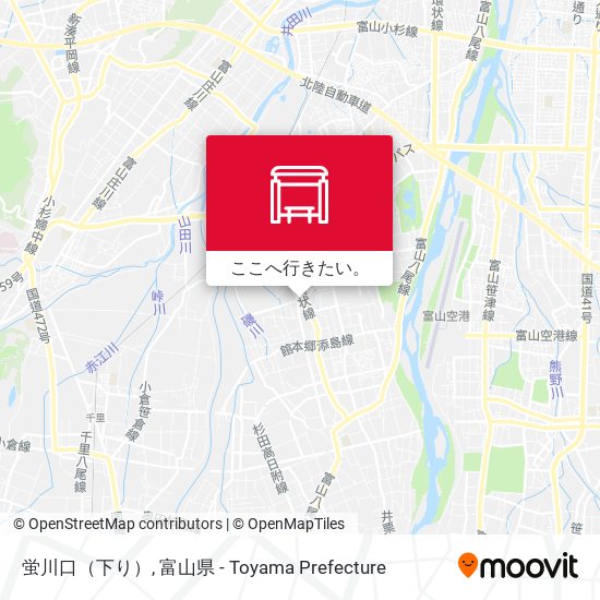 蛍川口（下り）地図