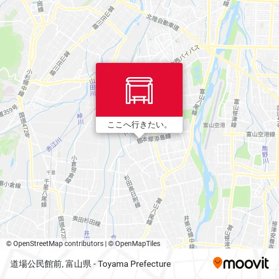 道場公民館前地図