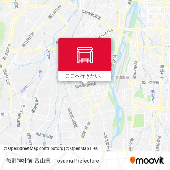 熊野神社前地図