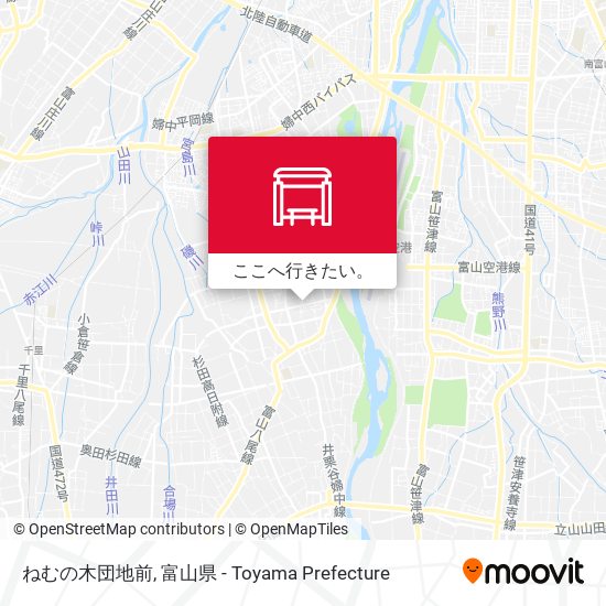 ねむの木団地前地図