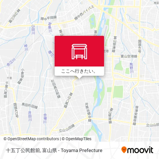 十五丁公民館前地図