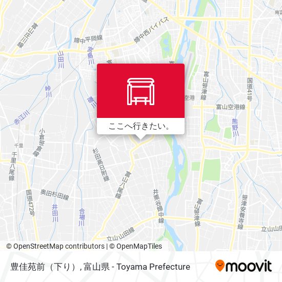 豊佳苑前（下り）地図