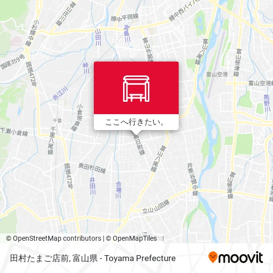 田村たまご店前地図