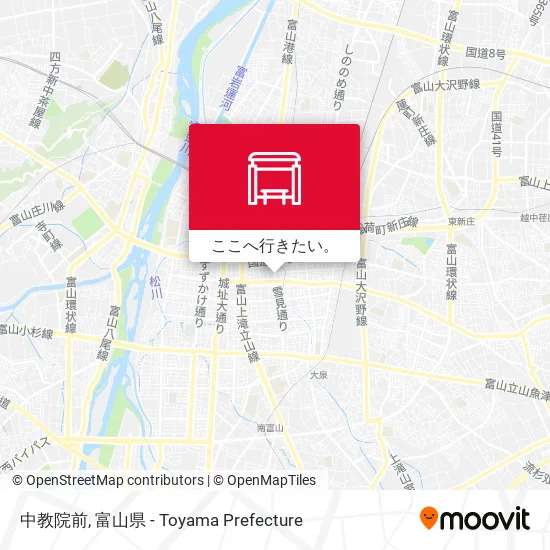 中教院前地図