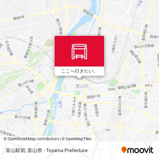 富山駅前地図