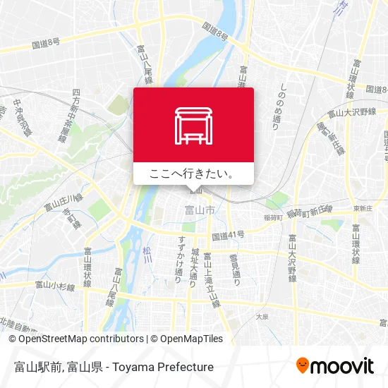 富山駅前地図