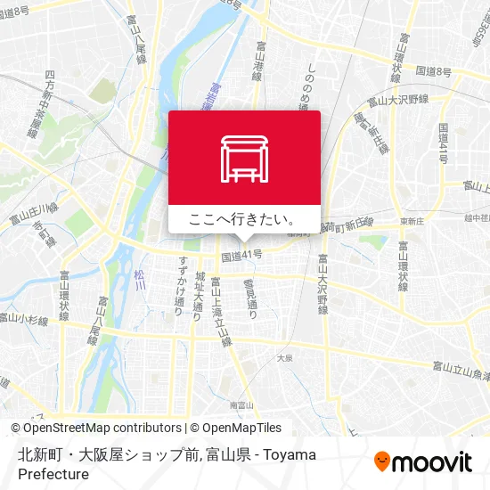 北新町・大阪屋ショップ前地図