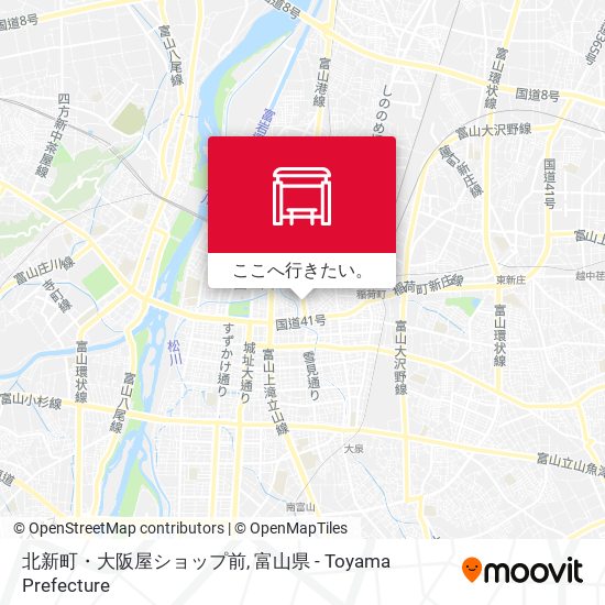 北新町・大阪屋ショップ前地図