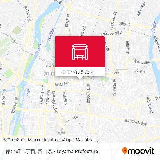舘出町二丁目地図