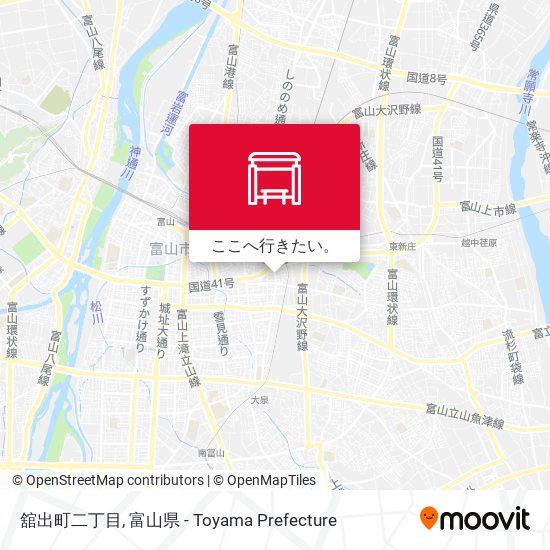 舘出町二丁目地図