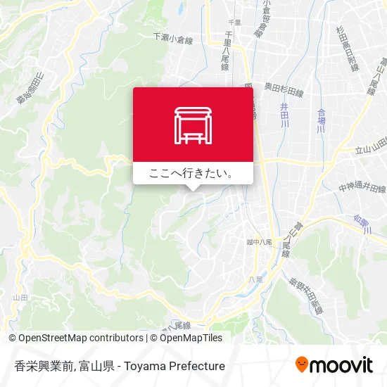 香栄興業前地図