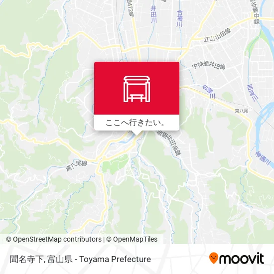 聞名寺下地図