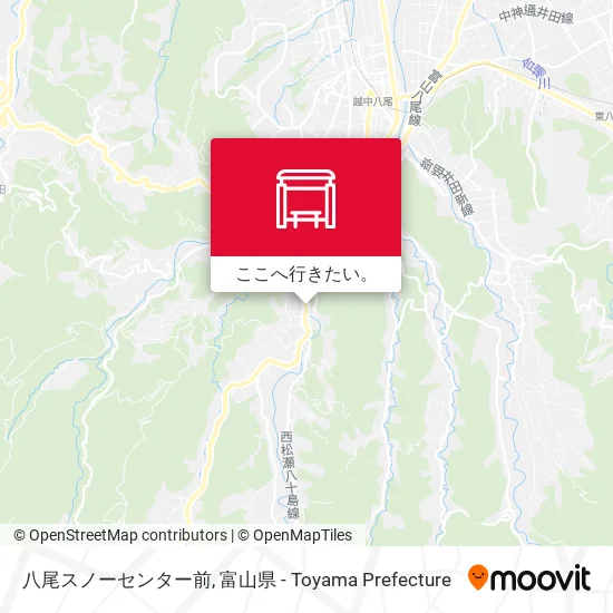 八尾スノーセンター前地図