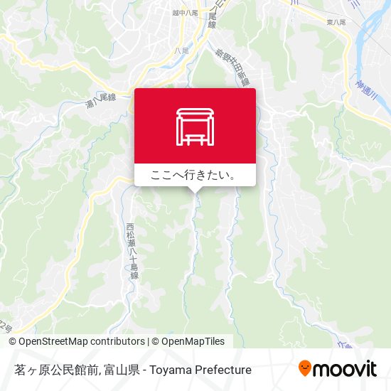 茗ヶ原公民館前地図