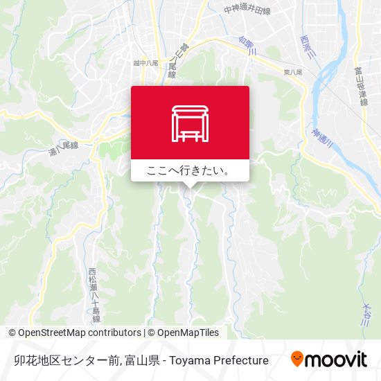 卯花地区センター前地図