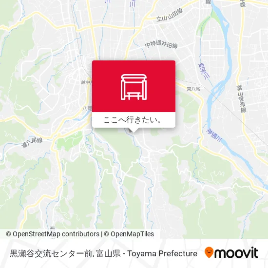 黒瀬谷交流センター前地図