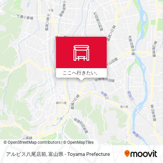 アルビス八尾店前地図