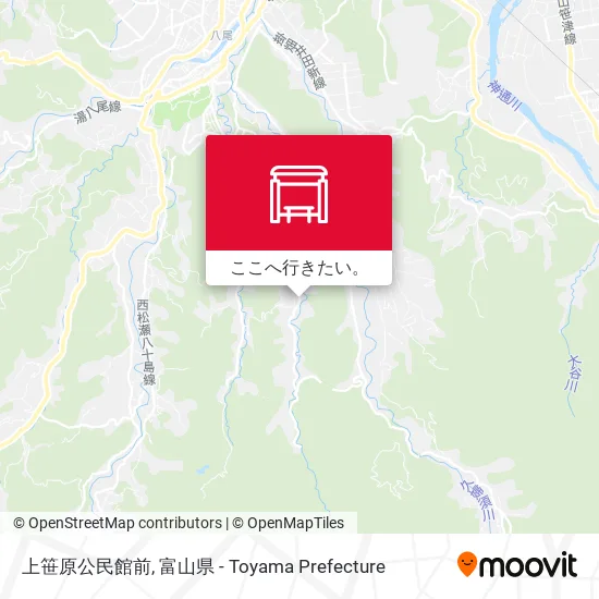 上笹原公民館前地図