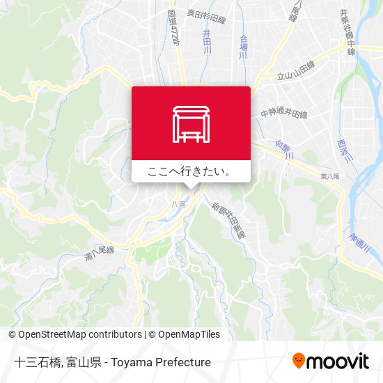 十三石橋地図