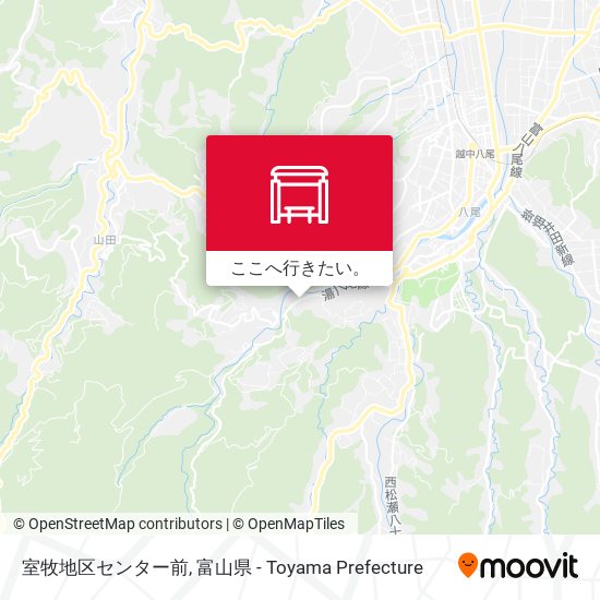 室牧地区センター前地図
