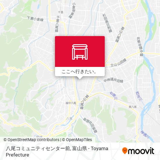 八尾コミュニティセンター前地図