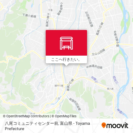 八尾コミュニティセンター前地図