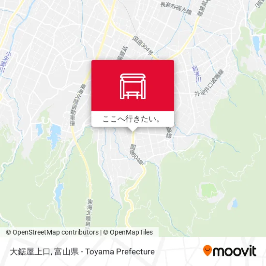 大鋸屋上口地図