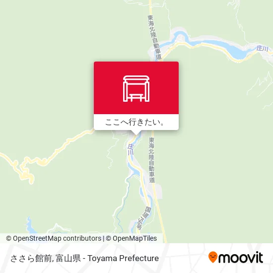 ささら館前地図