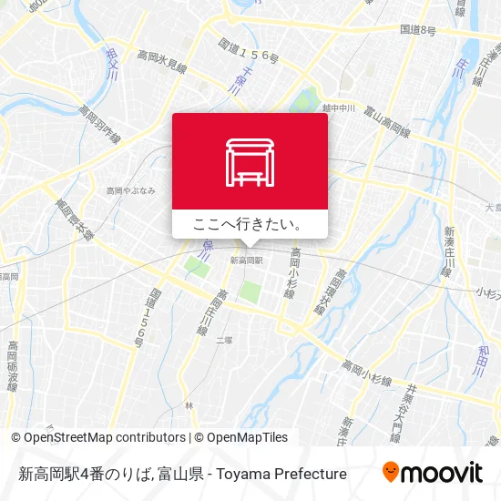 新高岡駅4番のりば地図