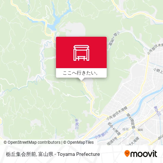 栃丘集会所前地図