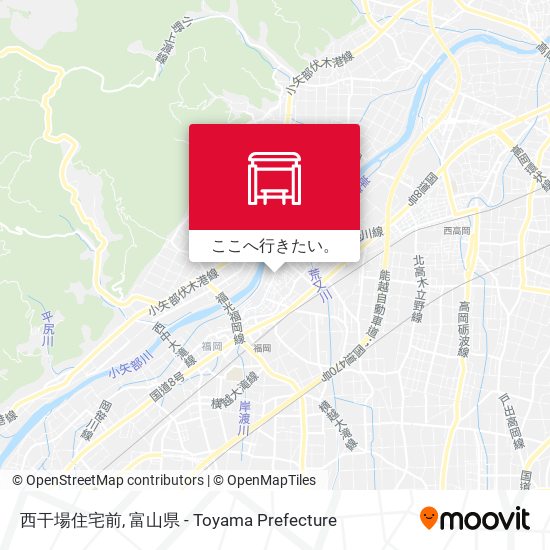 西干場住宅前地図