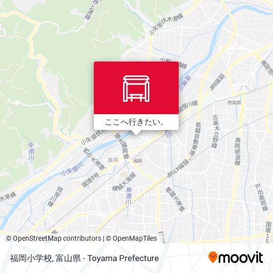 福岡小学校地図