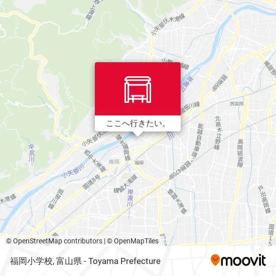 福岡小学校地図