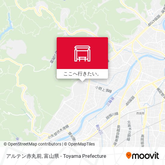 アルテン赤丸前地図