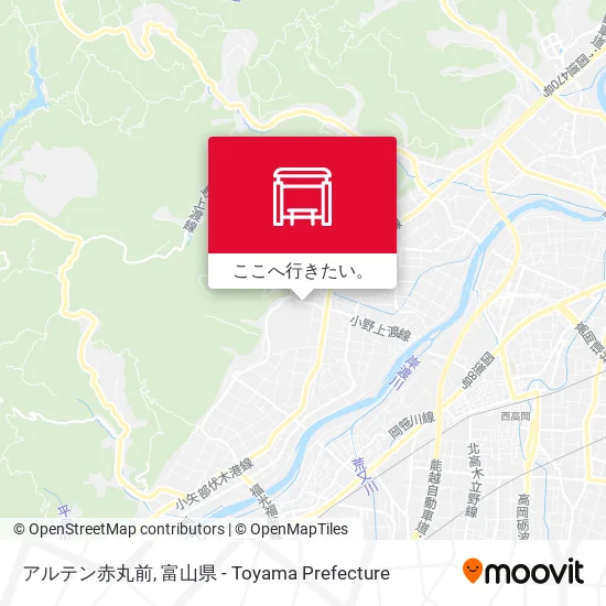 アルテン赤丸前地図