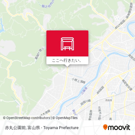 赤丸公園前地図