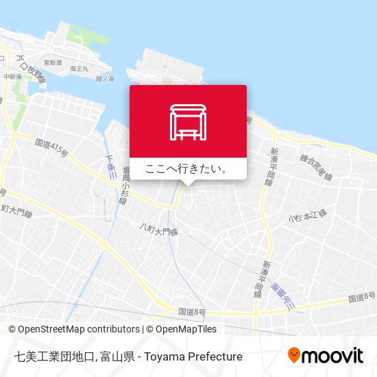 七美工業団地口地図