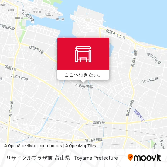 リサイクルプラザ前地図