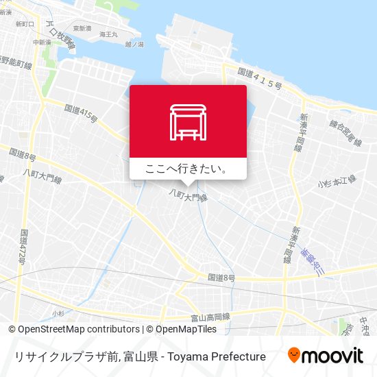 リサイクルプラザ前地図