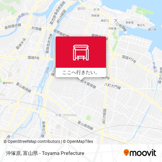 沖塚原地図